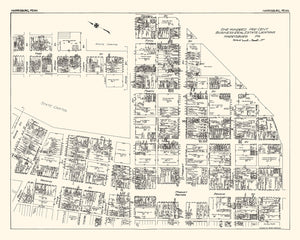 Vintage Map of Harrisburg, PA Business Section 1929