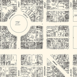 Vintage Map of Indianapolis, IN Business Section 1929