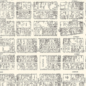 Vintage Map of Kansas City, MO Business Section 1929