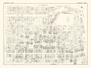 Vintage Map of Knoxville, TN Business Section 1929
