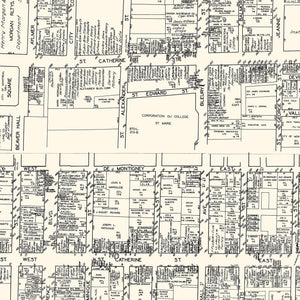 Vintage Map of Montreal, Canada 1929