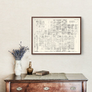 Vintage Map of Nashville, TN Business Section 1929