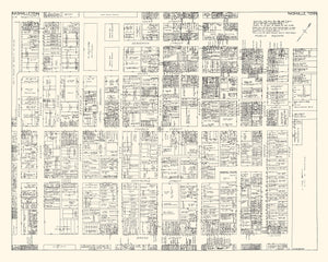 Vintage Map of Nashville, TN Business Section 1929