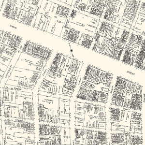 Vintage Map of New Orleans, LA Business Section 1929