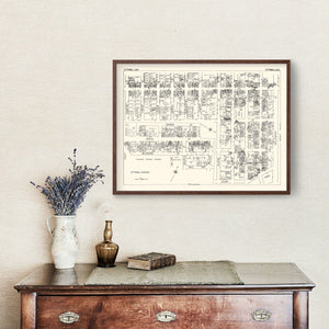 Vintage Map of Ottawa, Canada 1929