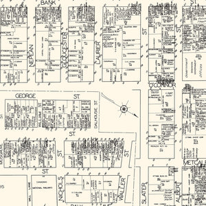 Vintage Map of Ottawa, Canada 1929