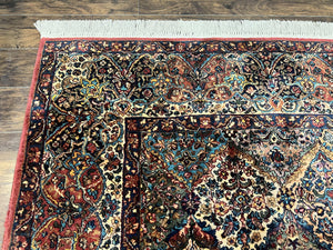 Karastan Rug Multicolor Panel Kirman #717, 8.8 x 12 Karastan Carpet, Vintage Multipanel Kirman, Original 700 Series, Wool, Vintage
