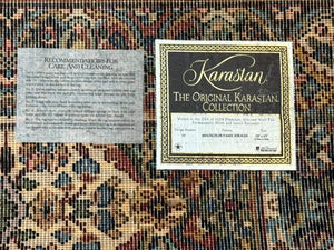 Karastan Rug 2.6 x 4 Multicolor Panel Kirman #717, Original 700 Series, Wool Pile Discontinued
