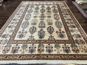 Karastan Rug 8.8 x 12, Ashara Amritsar #549, Oatmeal Color, Wool Pile Karastan Carpet, Discontinued Karastan Area Rug, Decorative