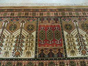 Couristan Rug 10x14, Large Belgium Power Loomed Wool Carpet 10 x 14 ft, Brown Tan Cream Oriental Rug, Living Room Rug, Large Area Rug