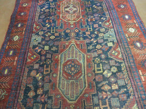 4' X 10' Antique Handmade Turkish Floral Tribal Oriental Wool Rug #627