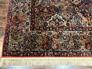 8.8 x 10.6 Karastan Rug, Multicolor Panel Kirman Rug #717, Vintage, Original 700 Series, Wool