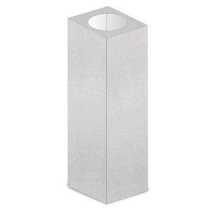 ZLINE 61" Snow Finished Stainless Steel Chimney Extension For Ceilings Up To 12.5 Ft. (8GL14iS-E)