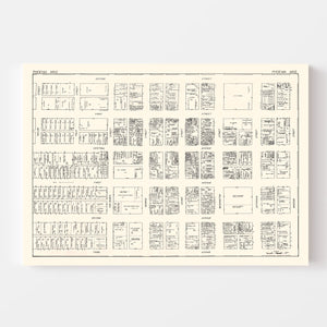 Vintage Map of Phoenix, AZ Business Section 1929
