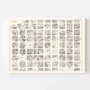 Vintage Map of Portland, OR Business Section 1929