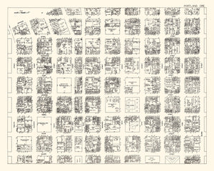 Vintage Map of Portland, OR Business Section 1929
