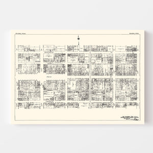 Vintage Map of Reading, PA Business Section 1929