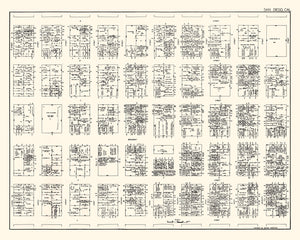 Vintage Map of San Diego, CA Business Section 1929