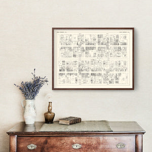 Vintage Map of Santa Barbara, CA Business Section 1929