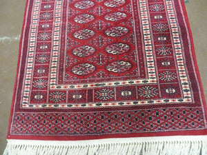 3' X 5' Vintage Fine Handmade Turkoman Bokhara Yamud Rug Carpet Nice