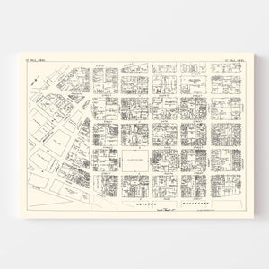 Vintage Map of St. Paul, MN Business Section 1929