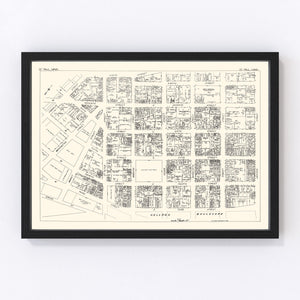 Vintage Map of St. Paul, MN Business Section 1929
