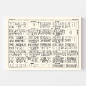 Vintage Map of Vancouver, Canada 1929