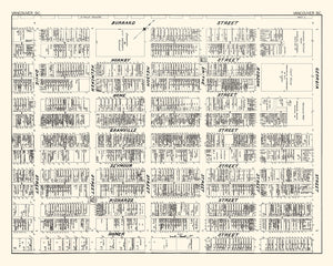Vintage Map of Vancouver, Canada 1929