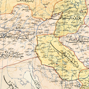 Vintage Map of Ankara, Turkey 1909