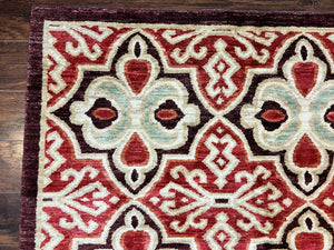 Portuguese Rug 9x12, Vintage Carpet, Handmade Wool Rug