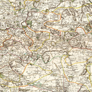 Vintage Map of Wiltshire County England, 1801