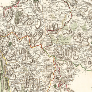 Vintage Map of Westmoreland County England, 1801
