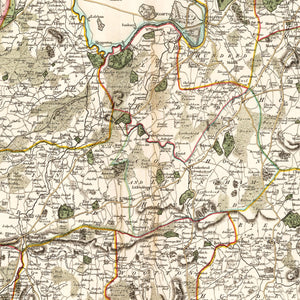 Vintage Map of Surry County England, 1801