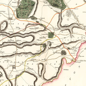 Vintage Map of Rutlandshire County England, 1801