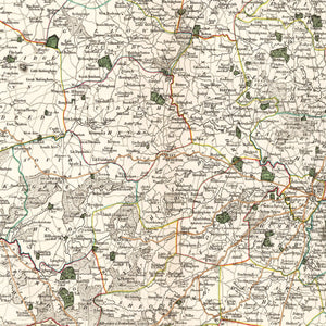 Vintage Map of Norfolk County England, 1807