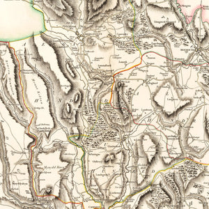 Vintage Map of Monmouthshire County England, 1809