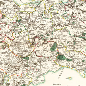 Vintage Map of Gloucestershire County England, 1801