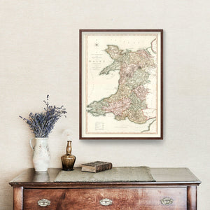 Vintage Map of Wales 1809