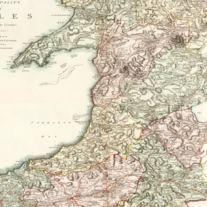 Vintage Map of Wales 1809