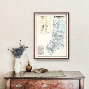 Vintage Map of Huntington, Massachusetts 1873