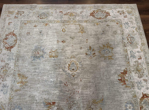 Modern Turkish Oushak Rug 7x9, Netural Colors
