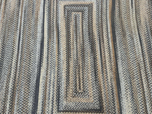 Large American Braided Rug 10x13, Multicolor, Vintage Braided Carpet, Rare Size