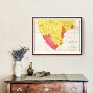 Vintage Map of Tirunelveli, 1862