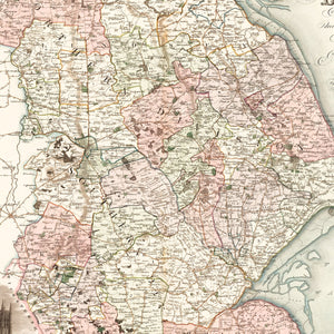 Vintage Map of Lincoln England, 1831