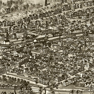 Vintage Map of Bradford, Pennsylvania 1895