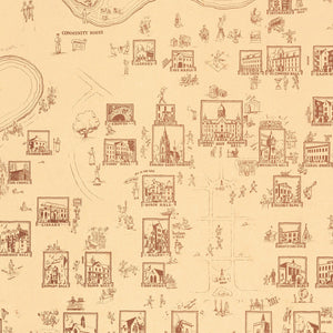Vintage Map of University of Notre Dame, 1938