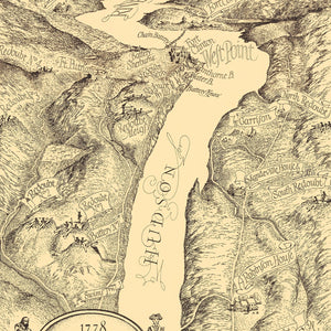 Vintage Map of West Point, 1943