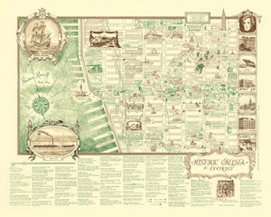 Vintage Map of New York, England 1939
