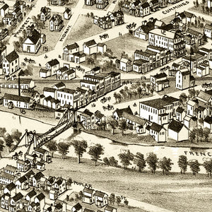 Vintage Map of Cambridgeboro, Pennsylvania 1895