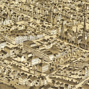 Vintage Map of Carbondale, Pennsylvania 1897